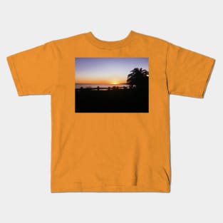 Beautiful Santa Monica Sunset. California Kids T-Shirt